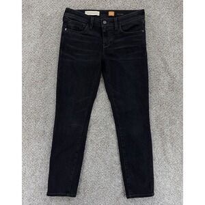 Pilcro and the Letterpress Stet Jeans Women's 27P Black Mid Rise Ankle Stretch‎